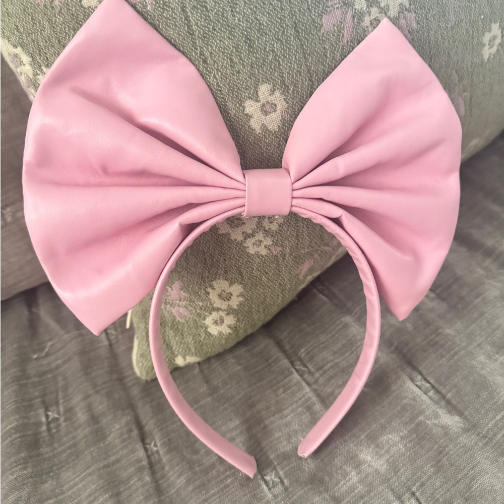 Pink Bow Headband